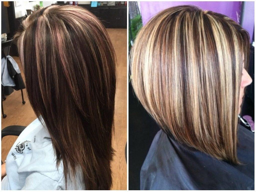 Покраска волос в 2 цвета фото на средние волосы