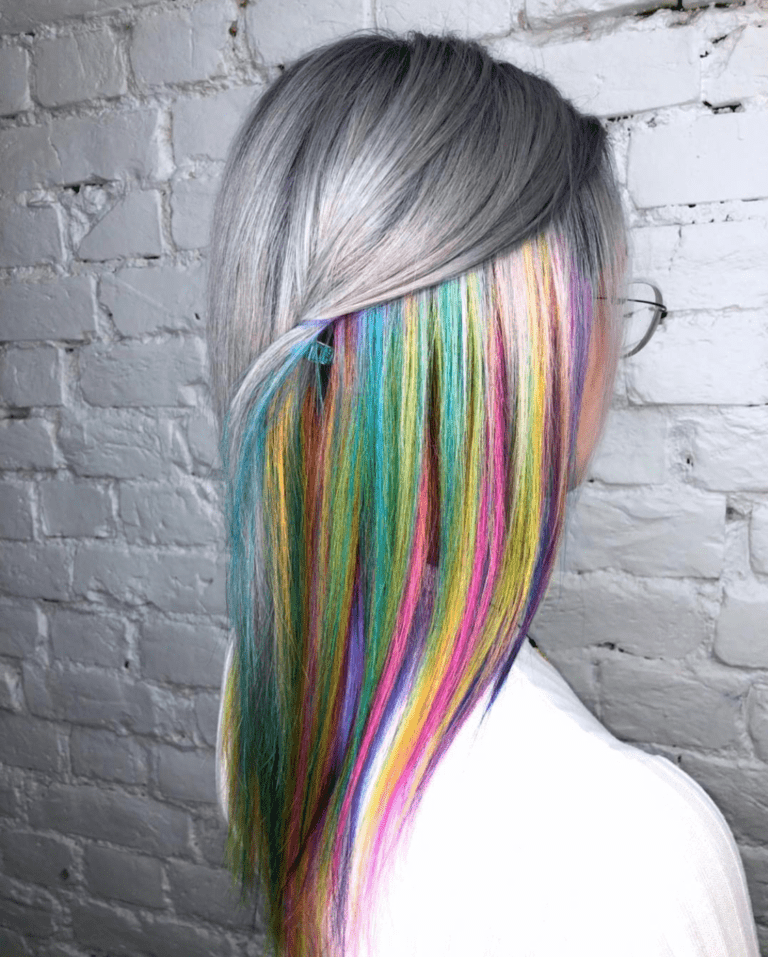 Чем покрасить волосы в домашних условиях в радужные цвета