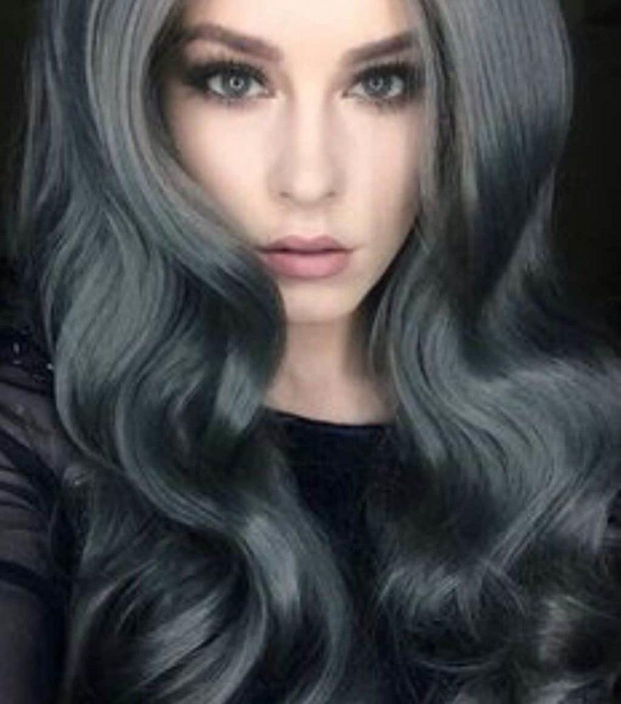 Темно серый цвет волос краска фото