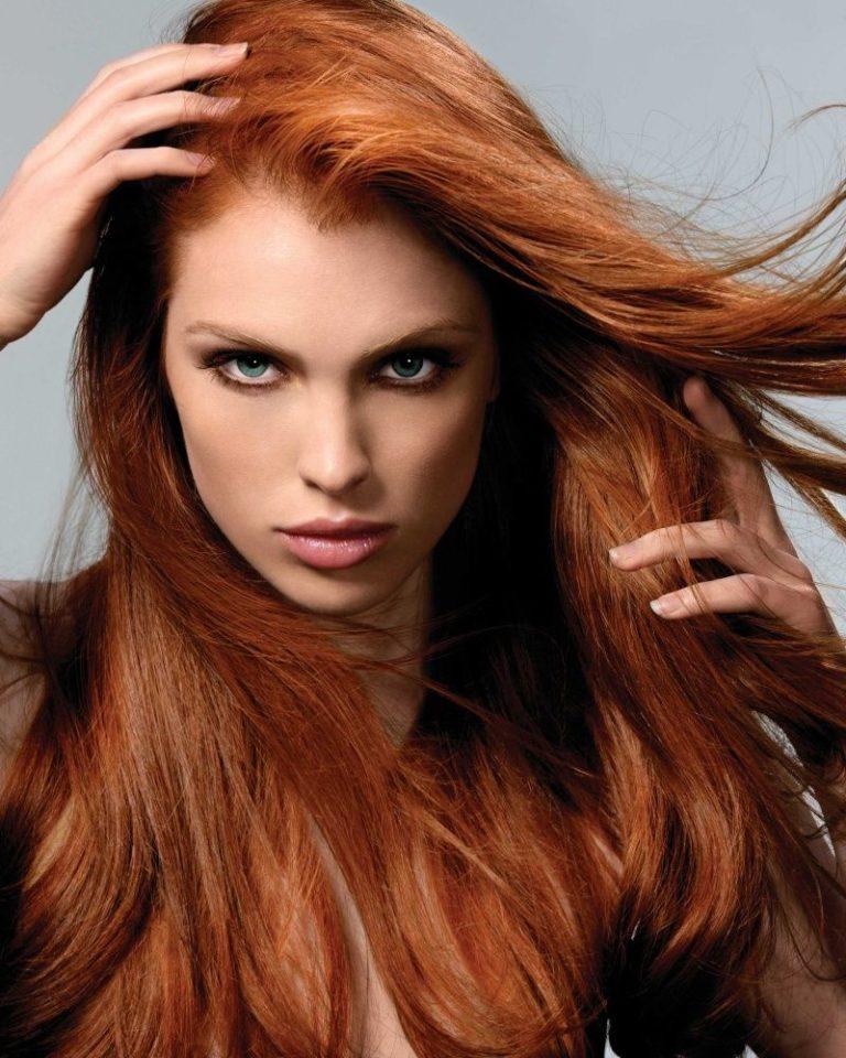 Светло рыжий цвет волос фото на длинные волосы
