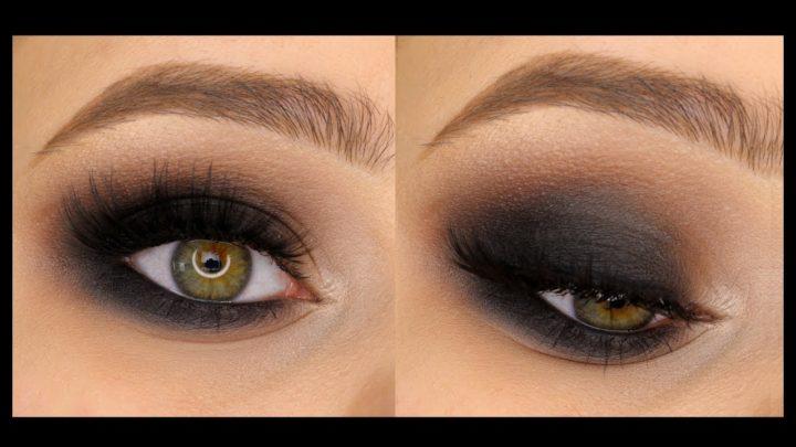 Стильные макияжи для глаз с черным