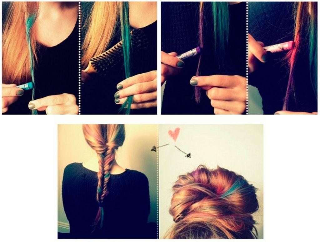 Как покрасить концы волос если отращиваешь свой цвет