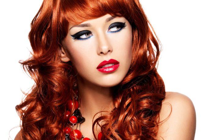 Прическа и макияж рыжие волосы