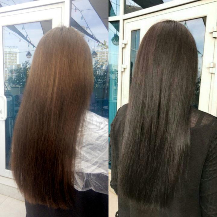 Окрашивание Волос До И После Фото